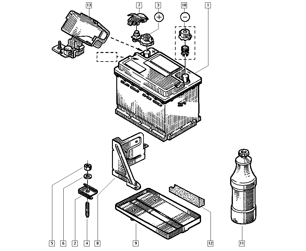 RENAULT 7711130089 - Starter Battery parts5.com