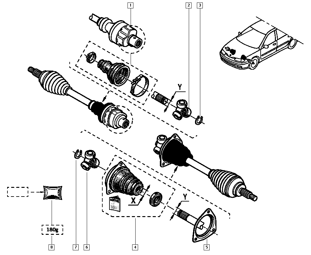 RENAULT 7701470566 - Пыльник, приводной вал parts5.com