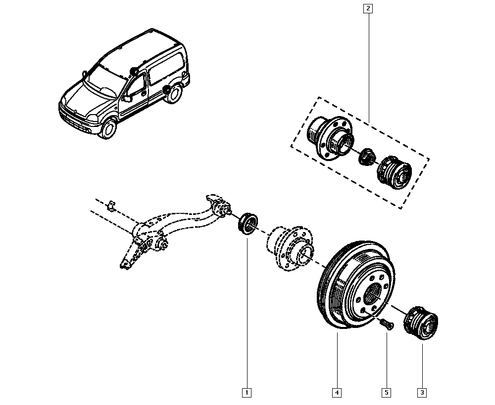 RENAULT TRUCKS 7701208075 - Комплект подшипника ступицы колеса parts5.com