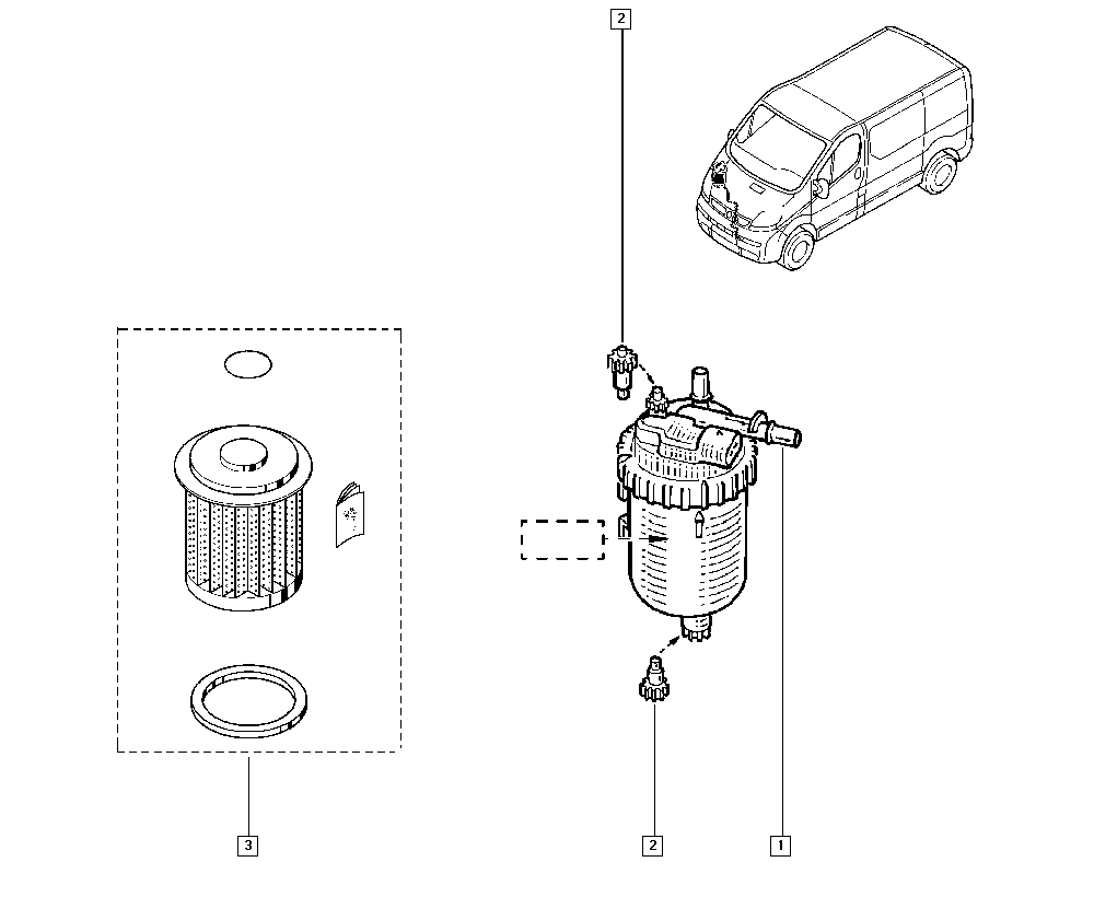 RENAULT 77 01 206 928 - Топливный фильтр parts5.com