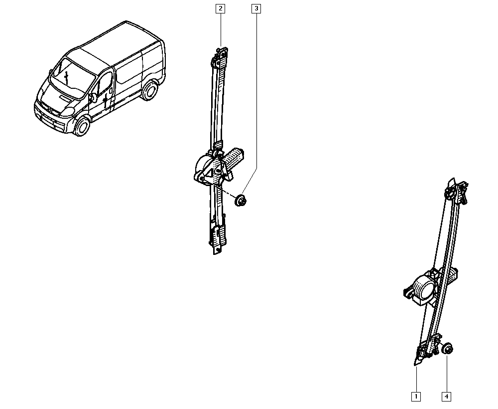 NISSAN 7700311820 - Стеклоподъемник parts5.com