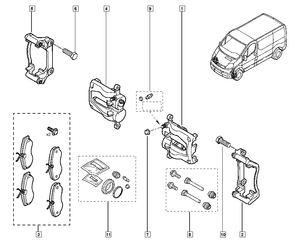 RENAULT 7701050919 - Тормозной суппорт parts5.com