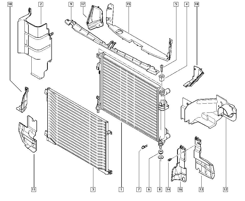 RENAULT 77 00 312 899 - Радиатор, охлаждение двигателя parts5.com