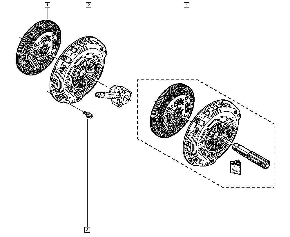 RENAULT 77 01 475 311 - Комплект сцепления parts5.com