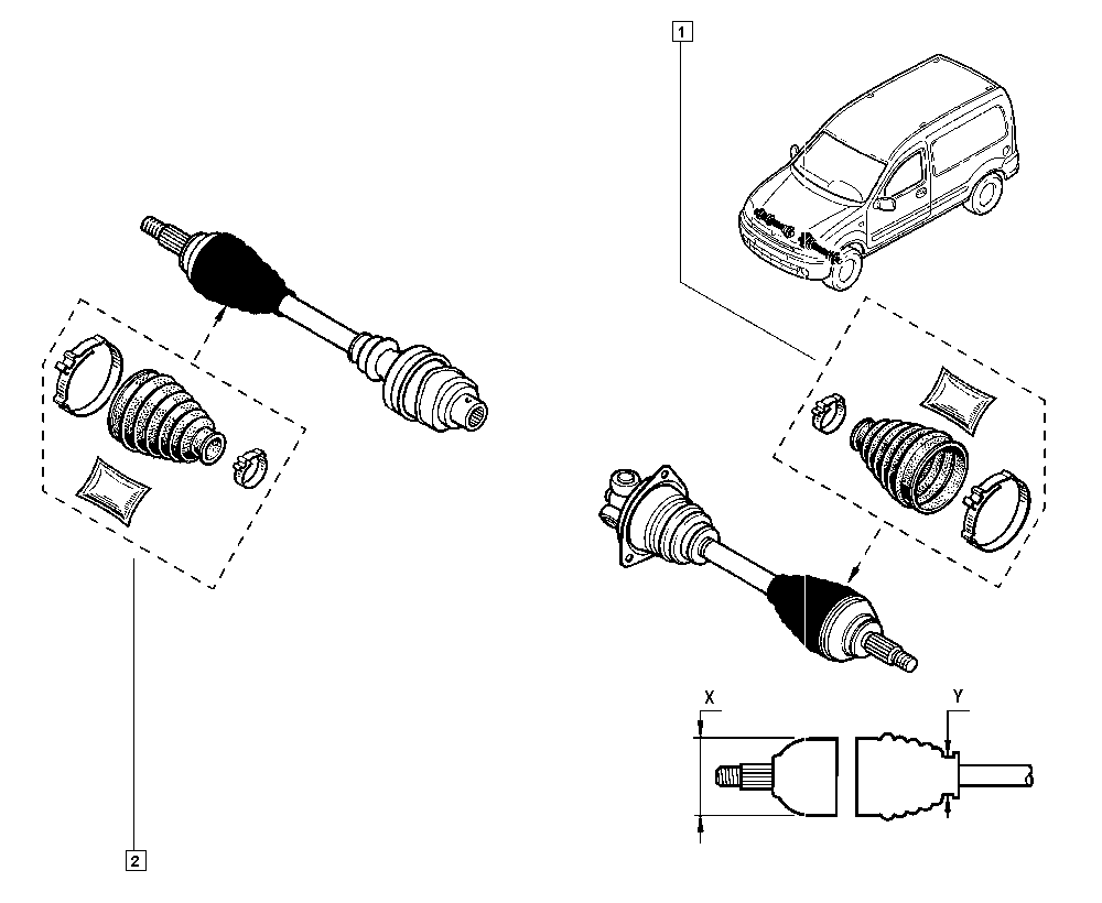 RENAULT 7701209251 - Bellow, drive shaft parts5.com