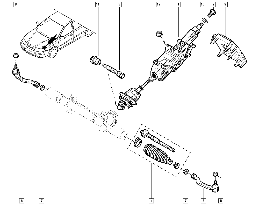 NISSAN 77010-49283 - Наконечник рулевой тяги, шарнир parts5.com