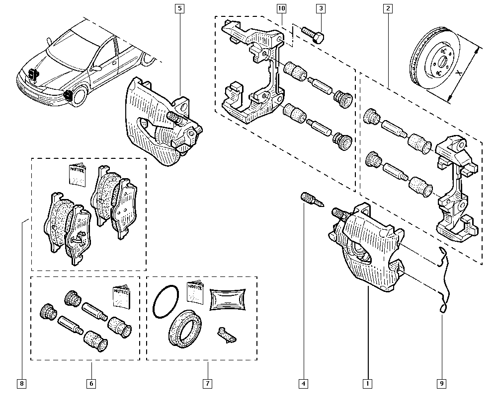 RENAULT 7701049103 - Тормозной суппорт parts5.com