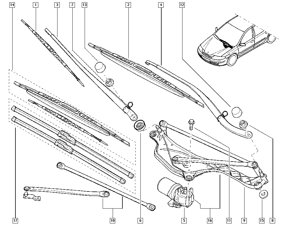 RENAULT 7701049049 - Щетка стеклоочистителя parts5.com