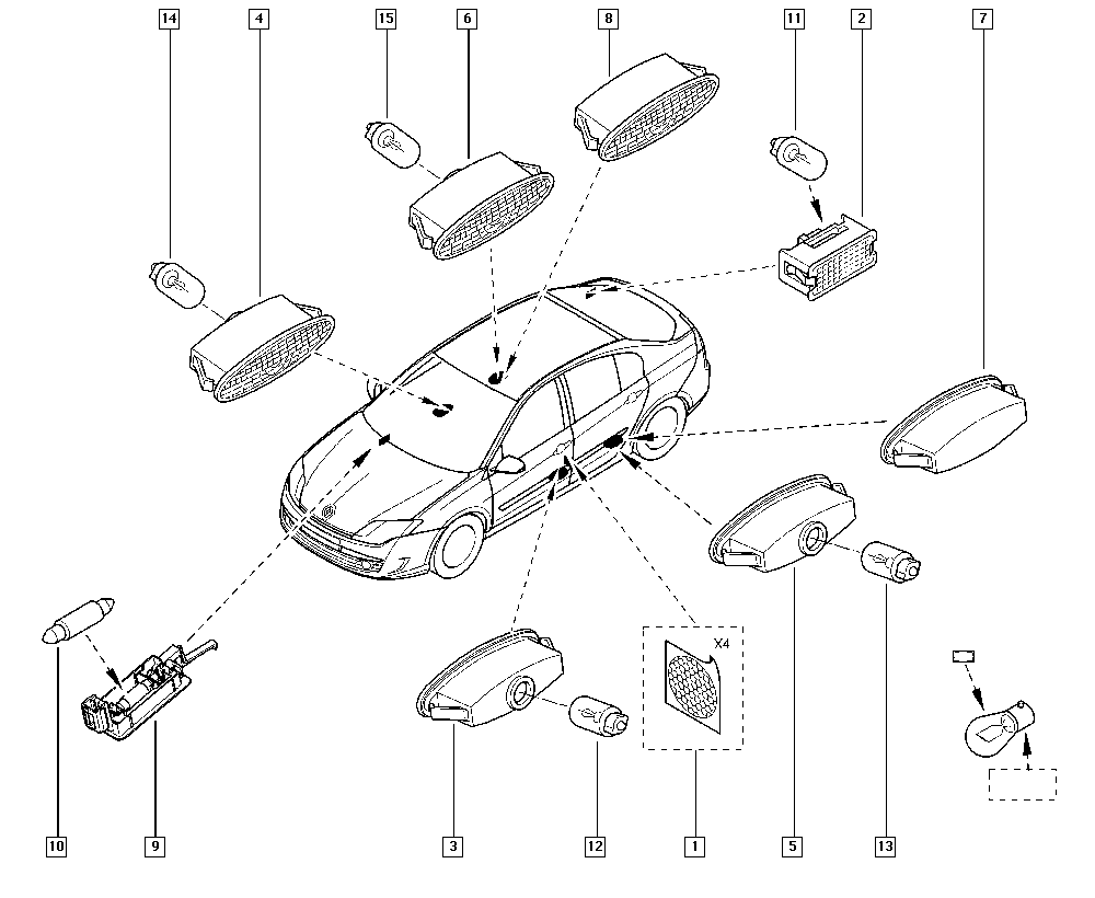 RENAULT 77 03 097 181 - Лампа накаливания, освещение щитка приборов parts5.com