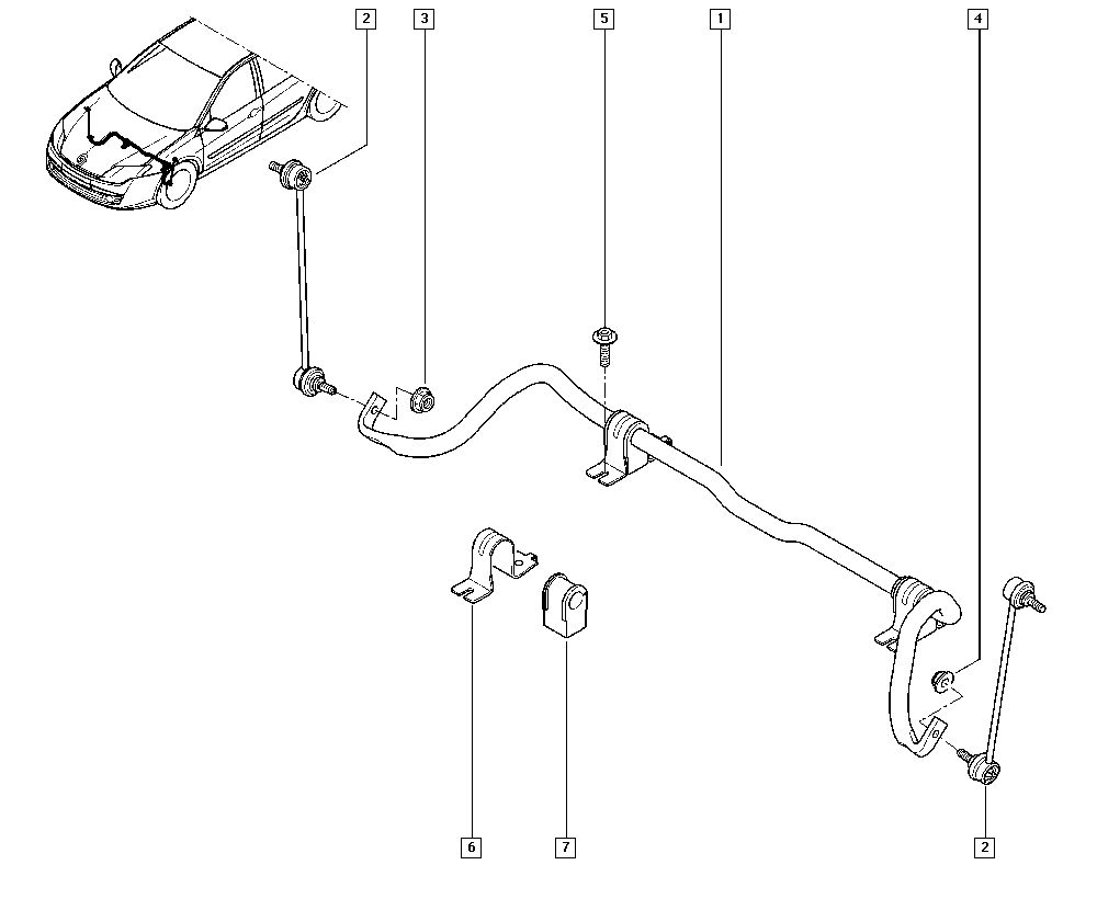 RENAULT 54 61 800 01R - Тяга / стойка, стабилизатор parts5.com