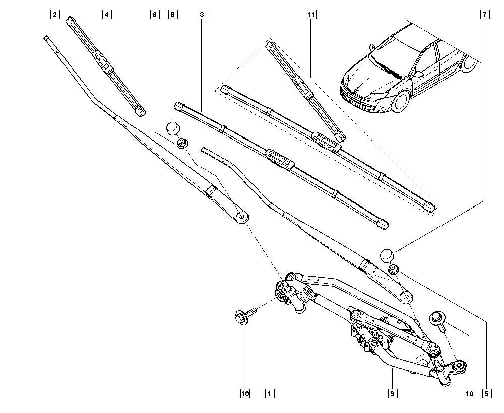 RENAULT 7711424718 - Wiper Blade parts5.com