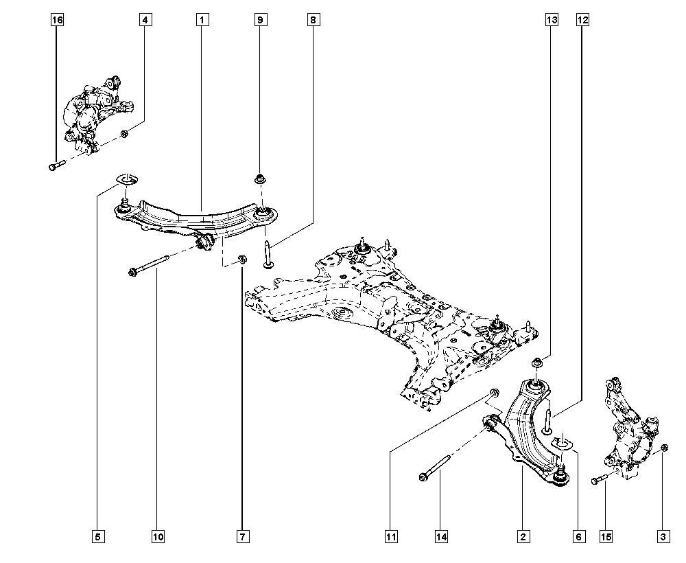 RENAULT 545041876R - Втулка, рычаг колесной подвески parts5.com