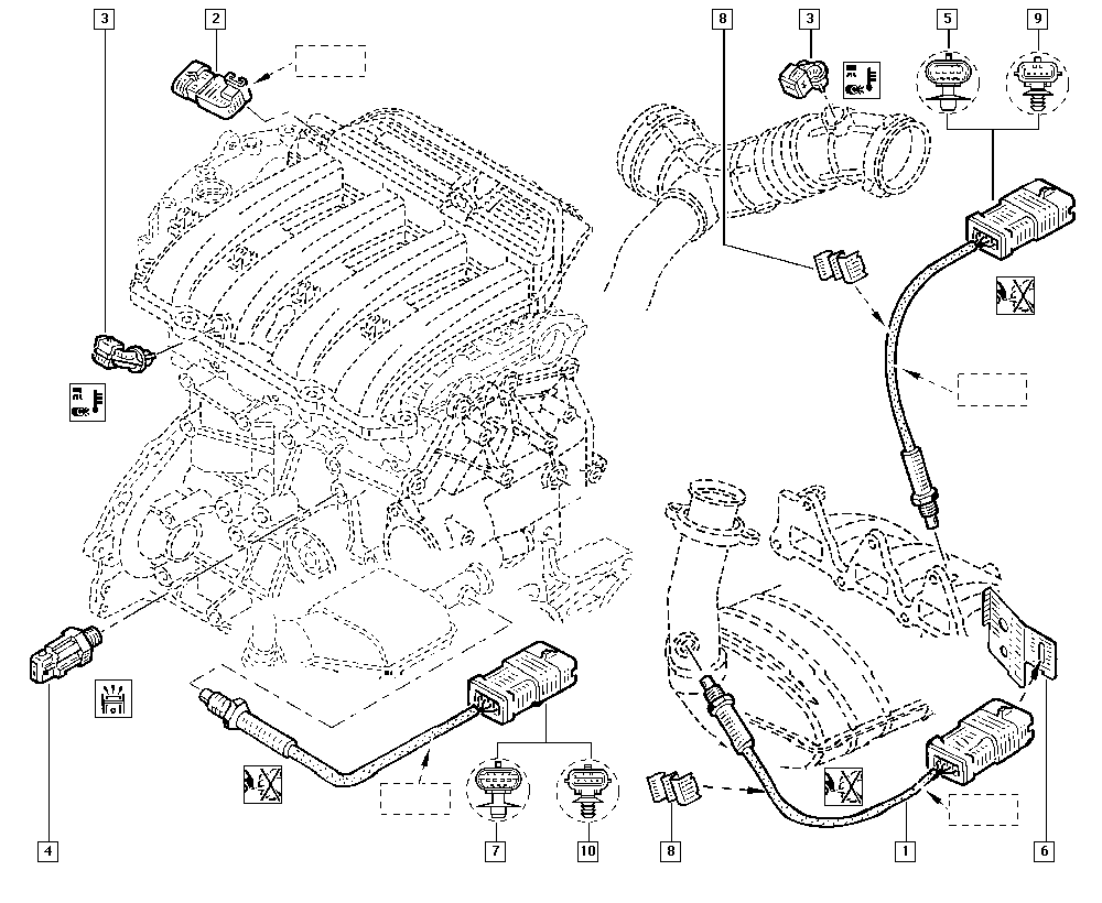 DACIA 8200789728 - Датчик детонации parts5.com