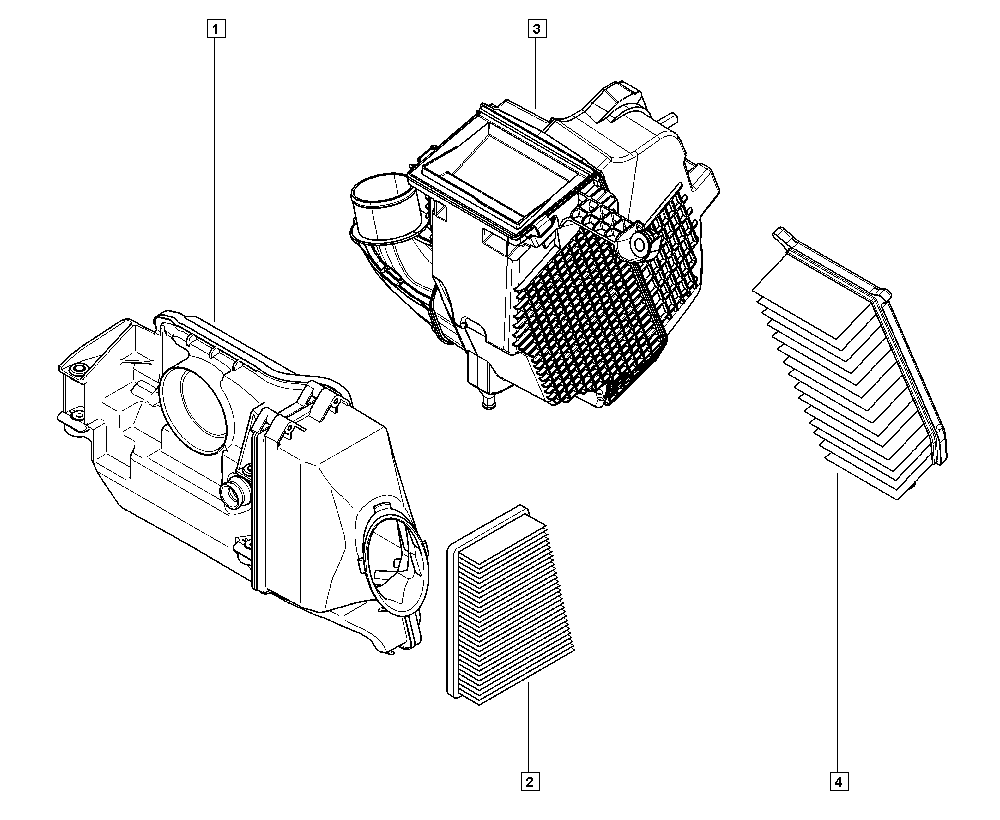 DACIA 82 00 431 051 - Воздушный фильтр parts5.com