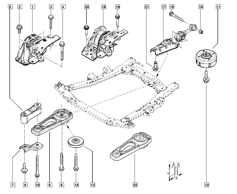 DACIA 112387053R - Подвеска, ступенчатая коробка передач parts5.com