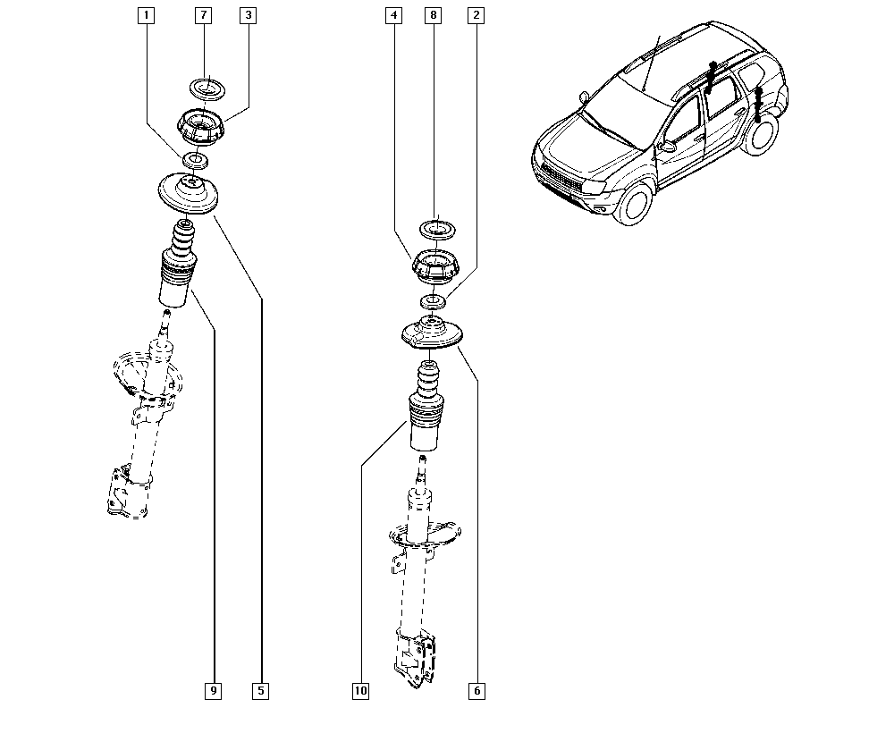 LADA 6001547499 - Элементы крепления амортизатора parts5.com