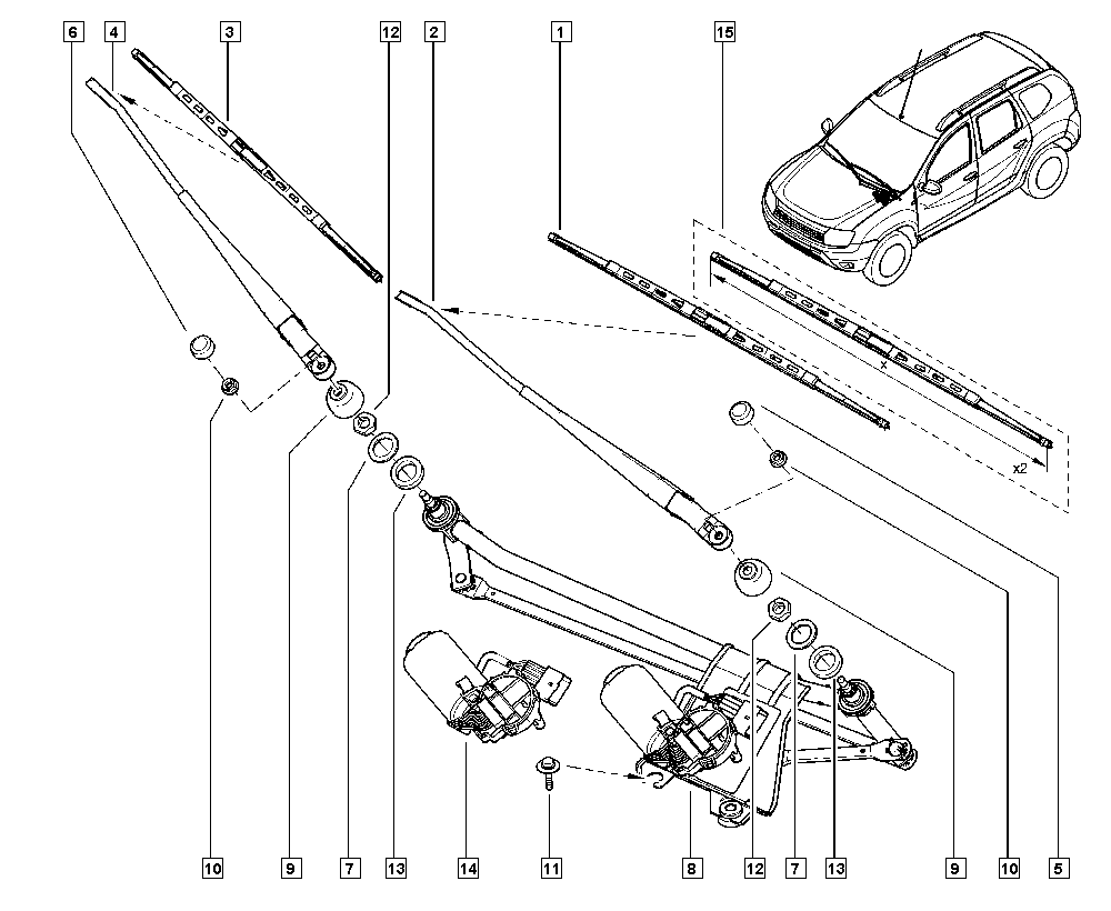 RENAULT 288909307R - Wiper Blade parts5.com