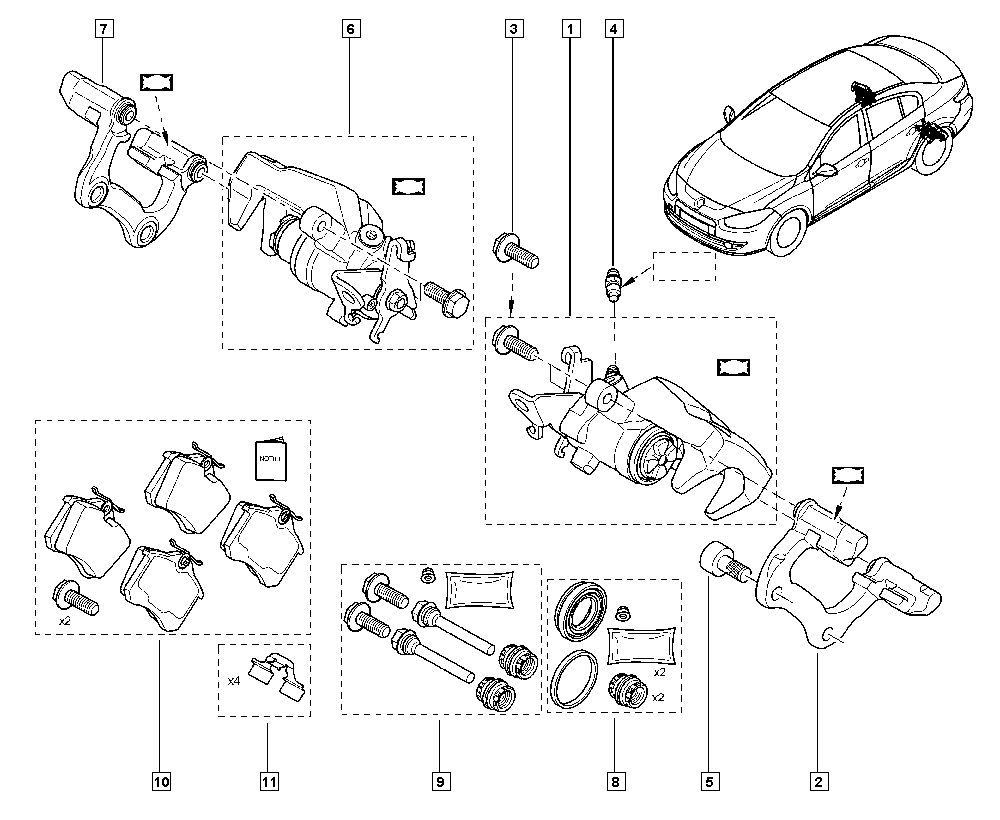 NISSAN 440018805R - Тормозной суппорт parts5.com