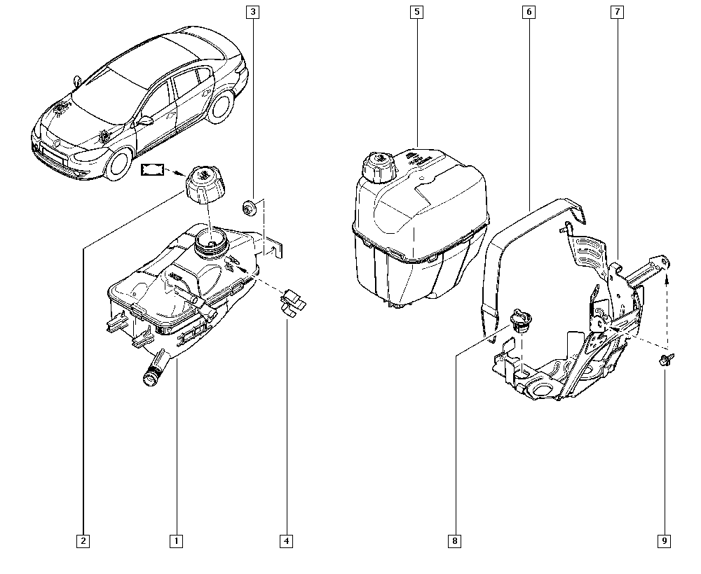 NISSAN 8200048024 - Крышка, резервуар охлаждающей жидкости parts5.com