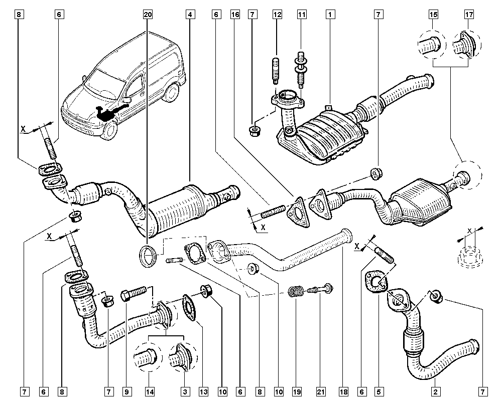 RENAULT 77 03 034 303 - Гайка parts5.com