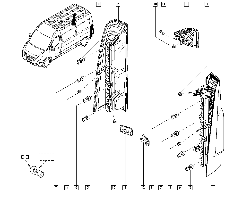 RENAULT 265500023R - Задний фонарь parts5.com