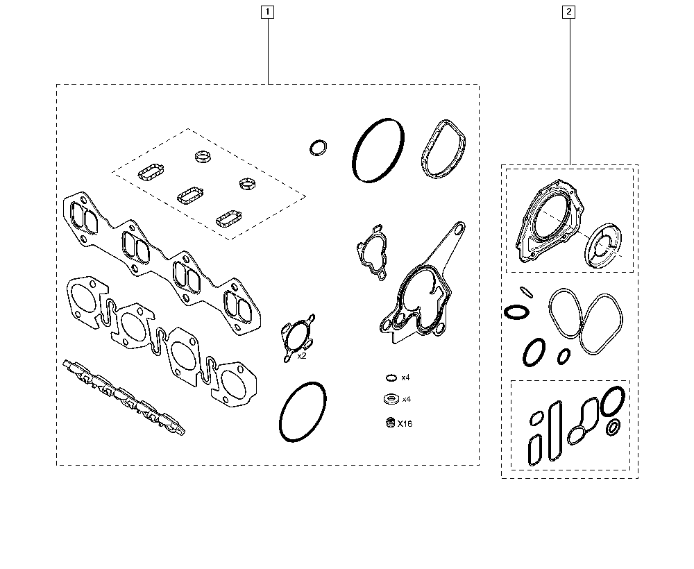 RENAULT TRUCKS 10 10 135 80R - Комплект прокладок, блок-картер двигателя parts5.com