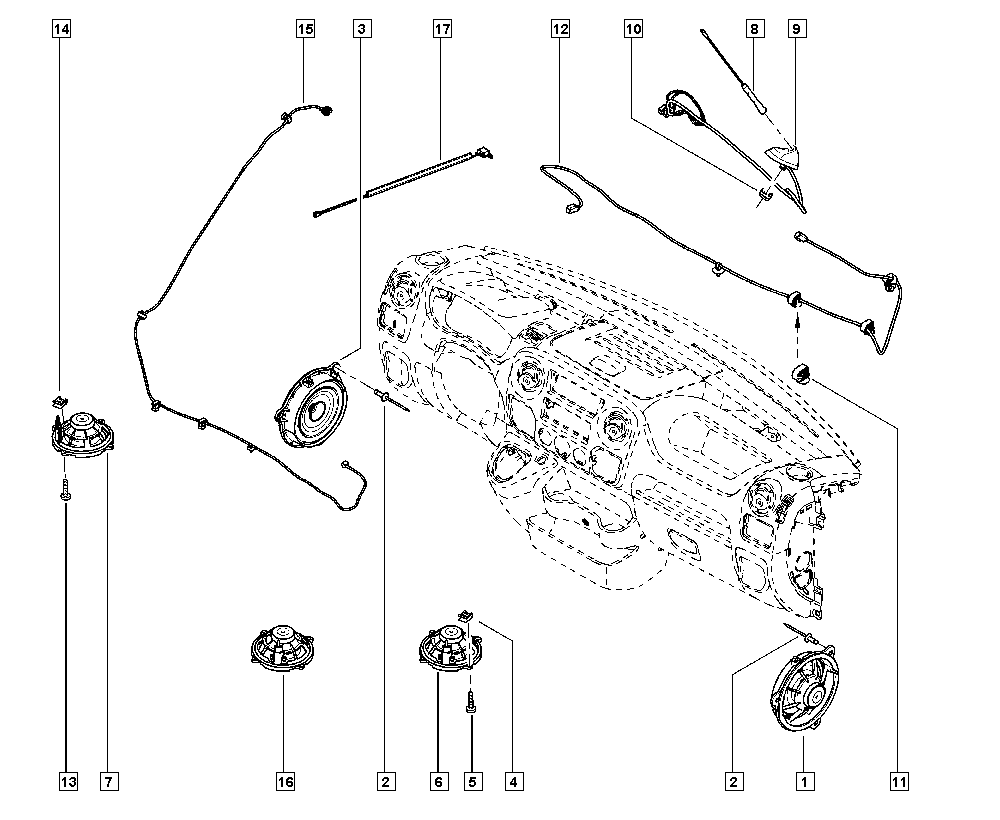 RENAULT 77 00 309 806 - Антенна parts5.com