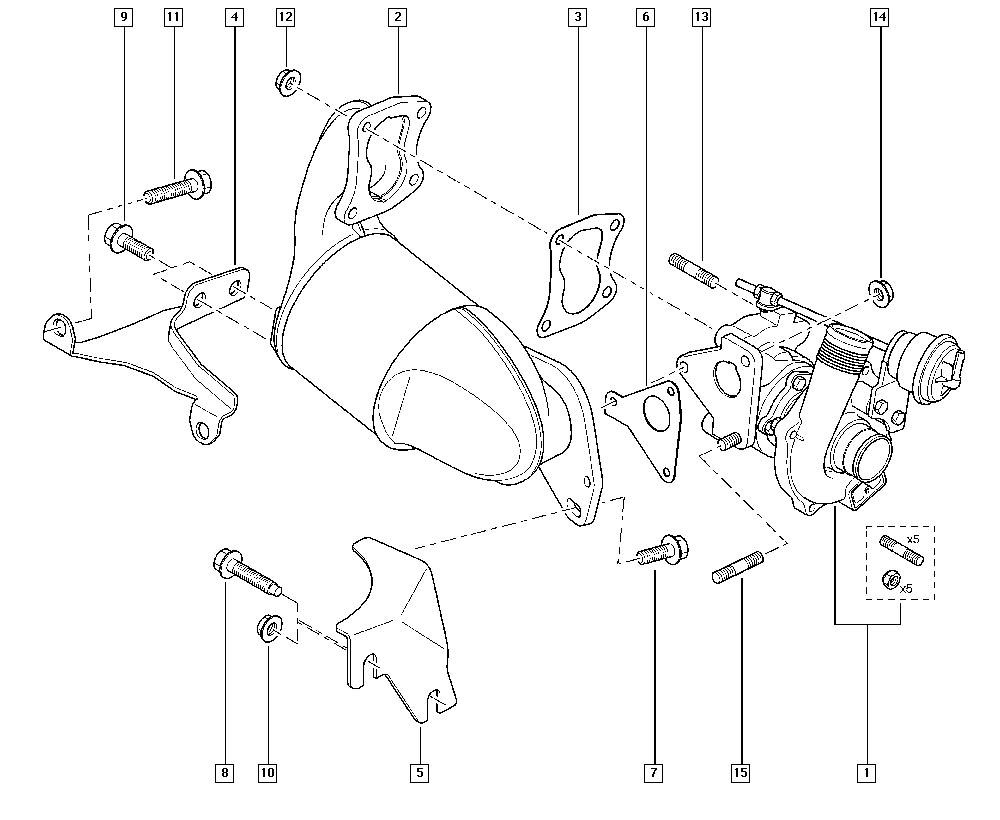 RENAULT 7711368562 - Турбина, компрессор parts5.com