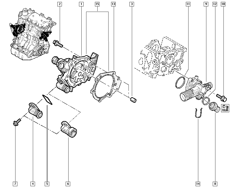 RENAULT 77 03 602 272 - Водяной насос parts5.com