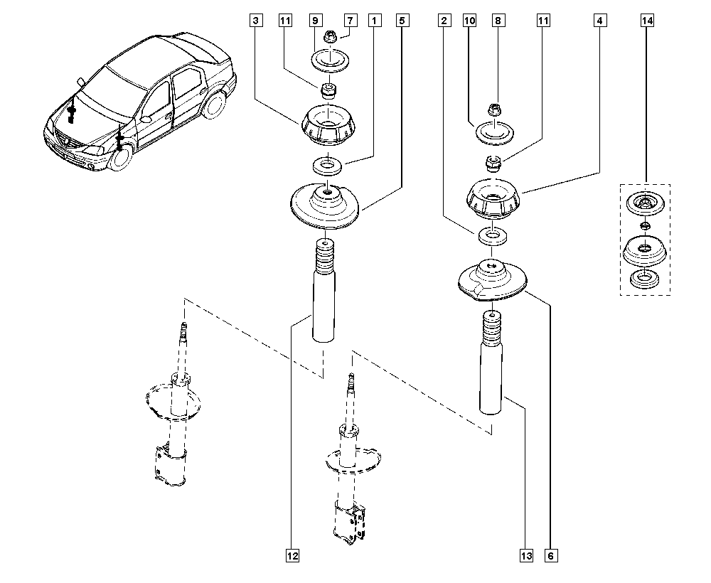 NISSAN 540505149R - STOP-BUMP FR parts5.com