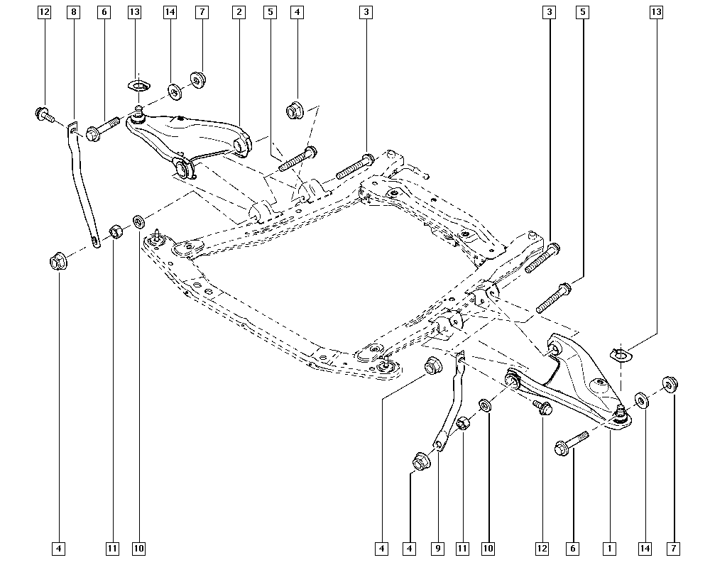 RENAULT 54 50 113 62R - Рычаг подвески колеса parts5.com