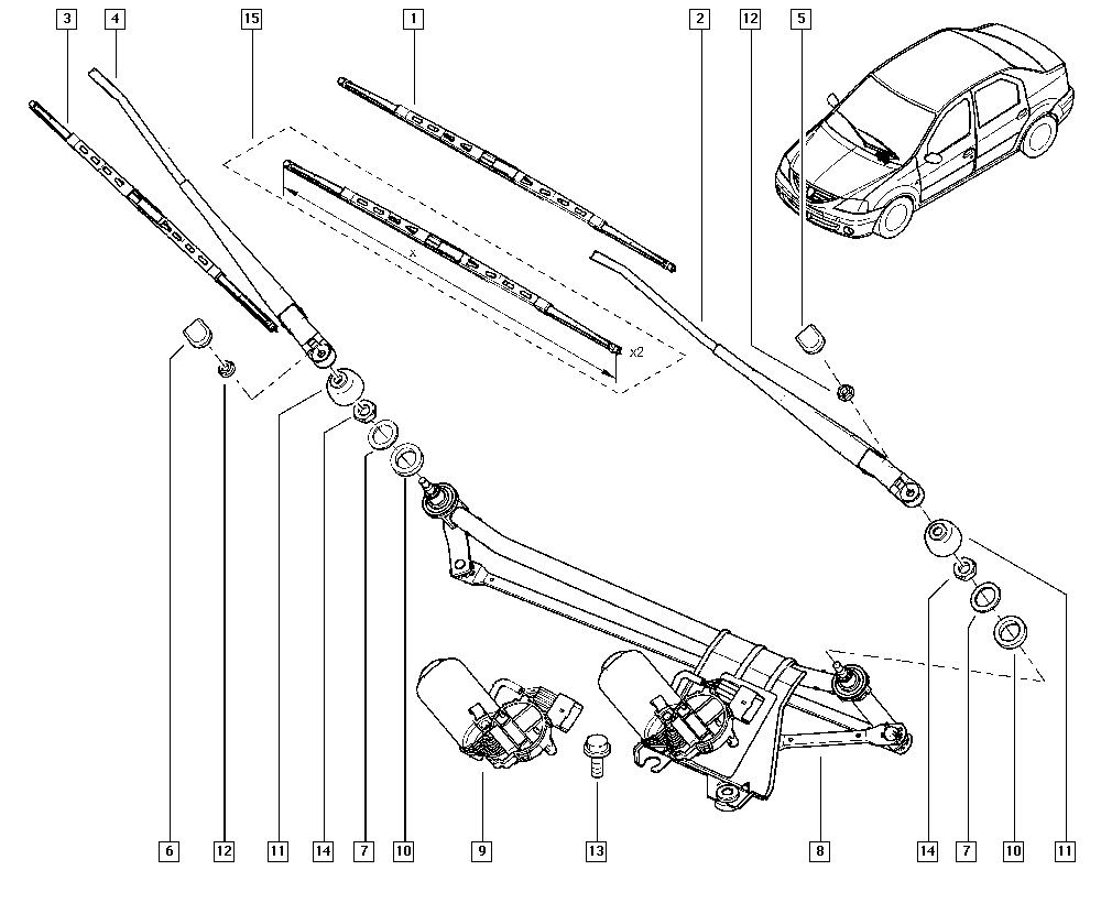 RENAULT 288907150R - Wiper Blade parts5.com