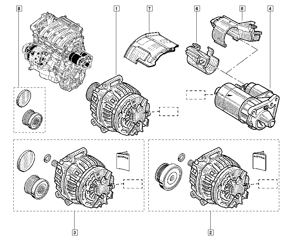 DACIA 82 00 667 607 - Генератор parts5.com