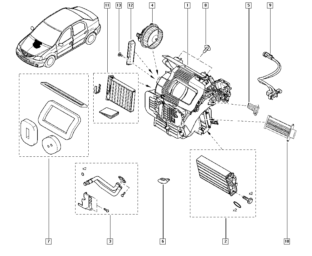 LADA 8201153808 - Фильтр воздуха в салоне parts5.com