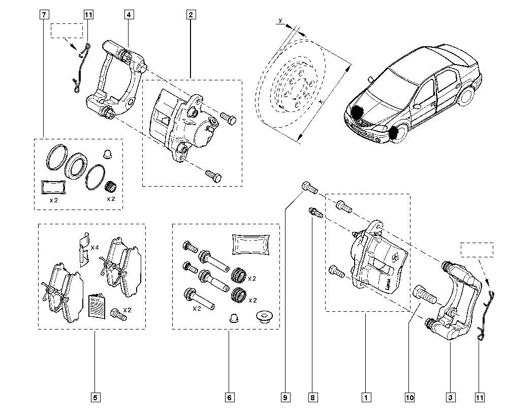 LADA 7701201806 - Ремкомплект, тормозной суппорт parts5.com