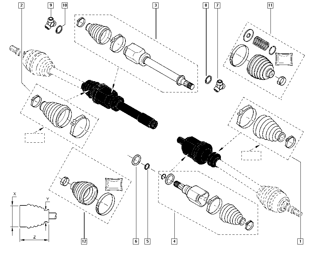 RENAULT 7701209255 - Пыльник, приводной вал parts5.com