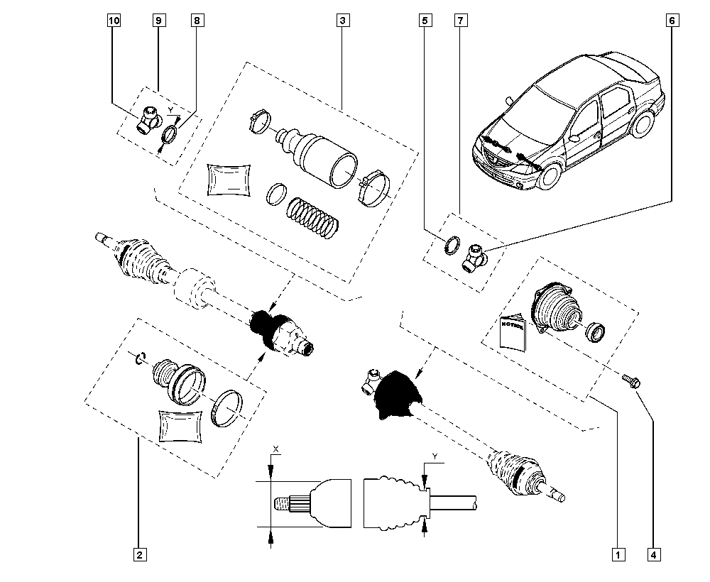 RENAULT 392414459R - Пыльник, приводной вал parts5.com