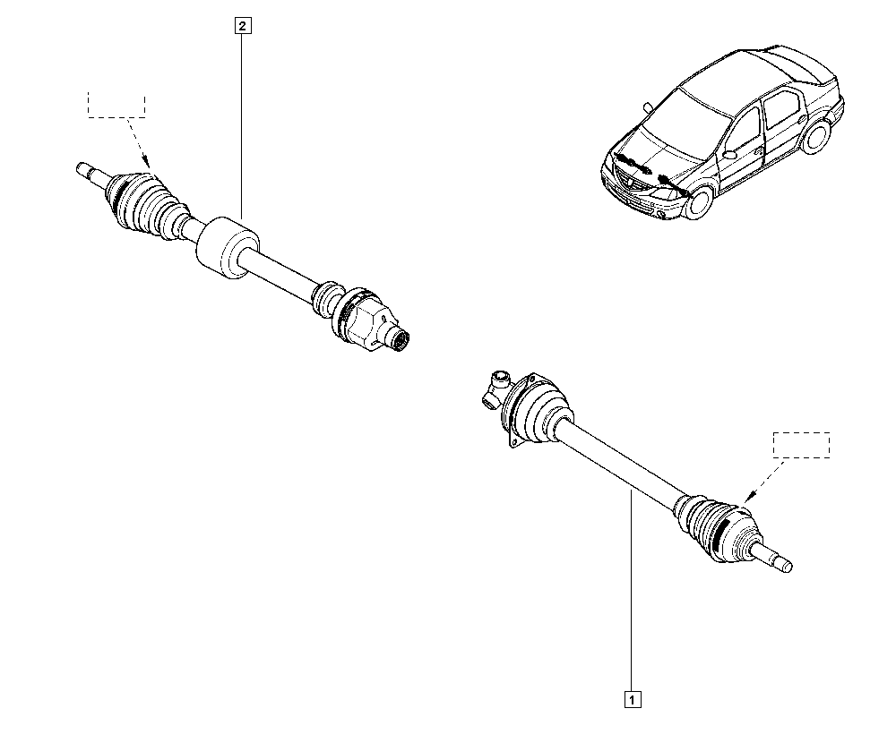 RENAULT 391010167R - Приводной вал parts5.com