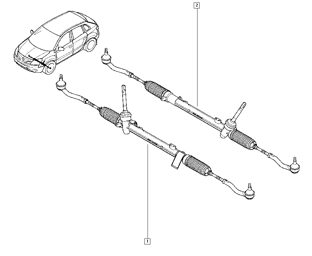 NISSAN 490010424R - Осевой шарнир, рулевая тяга parts5.com