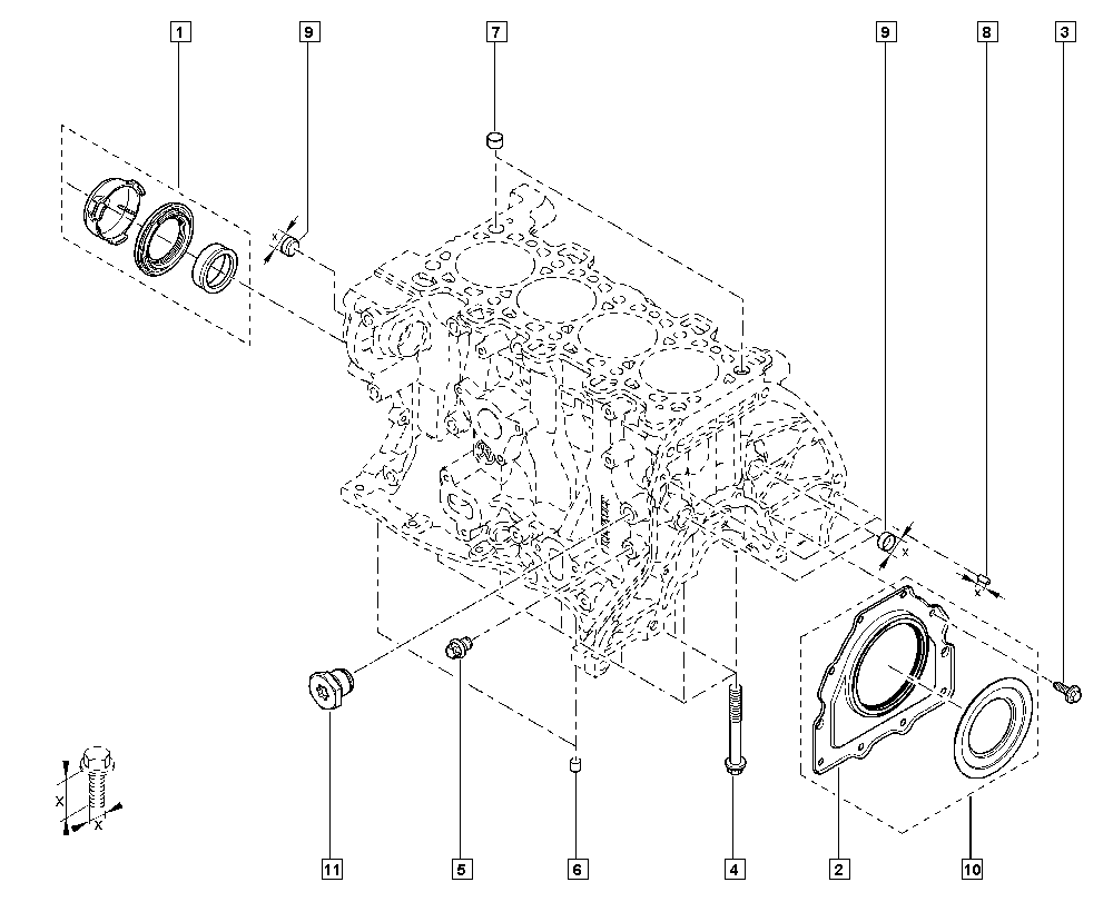 RENAULT 77 01 476 858 - Уплотняющее кольцо, коленчатый вал parts5.com