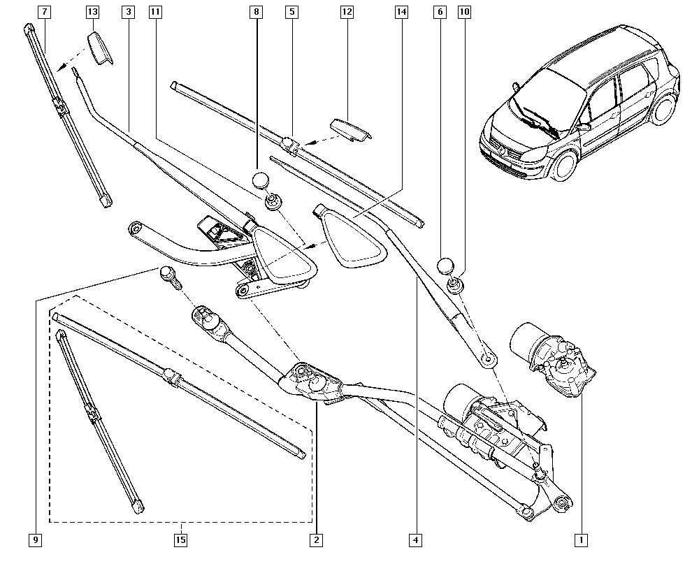 RENAULT 77 01 061 774 - Щетка стеклоочистителя parts5.com