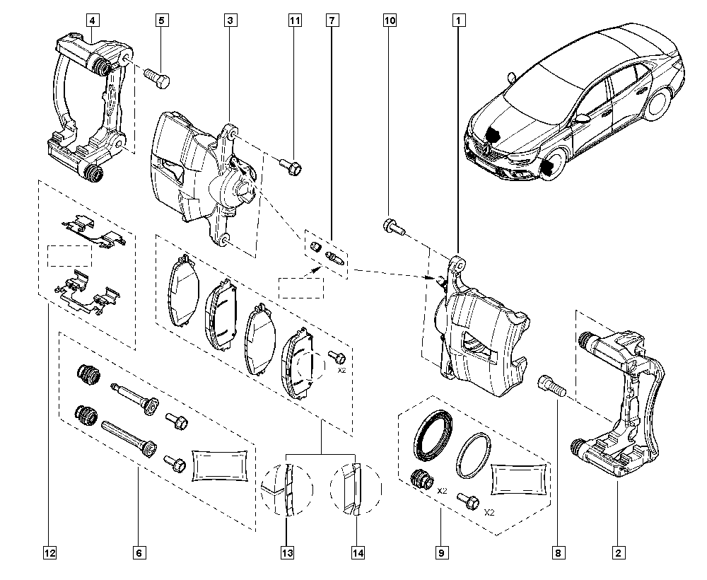 RENAULT 410110528R - Ремкомплект, тормозной суппорт parts5.com