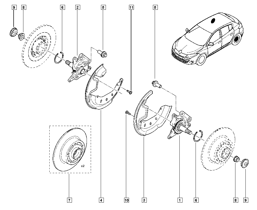 RENAULT 432001539R - Тормозной диск parts5.com