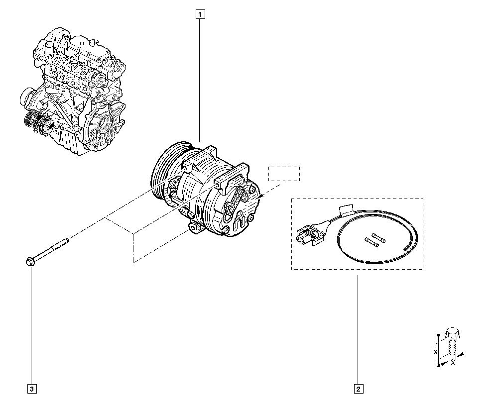 Vauxhall 8200454172 - Компрессор кондиционера parts5.com