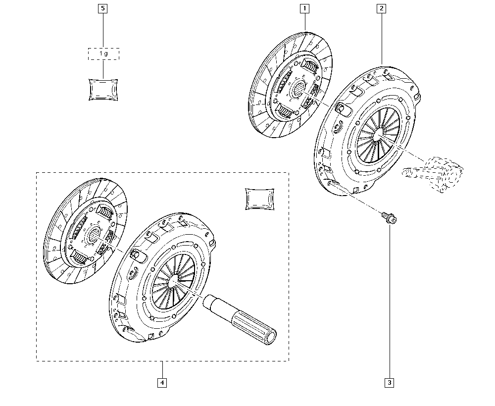 RENAULT 82 00 828 444 - Комплект сцепления parts5.com