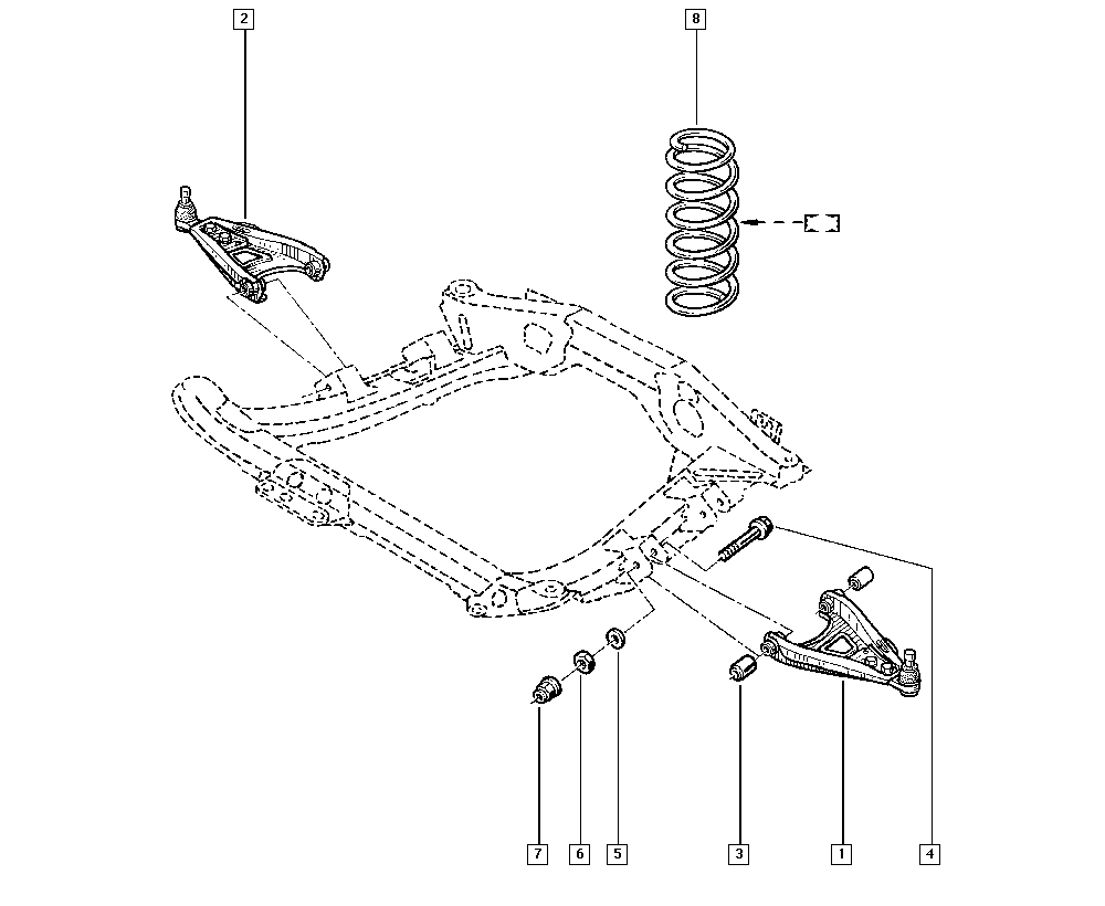 RENAULT 8200 942 407 - Рычаг подвески колеса parts5.com