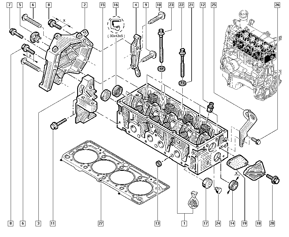 RENAULT 77 03 002 969 - Направляющий ролик, зубчатый ремень parts5.com