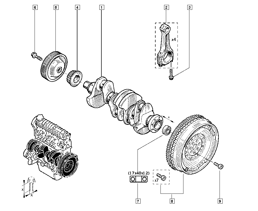 RENAULT 12 31 094 10R - Маховик parts5.com