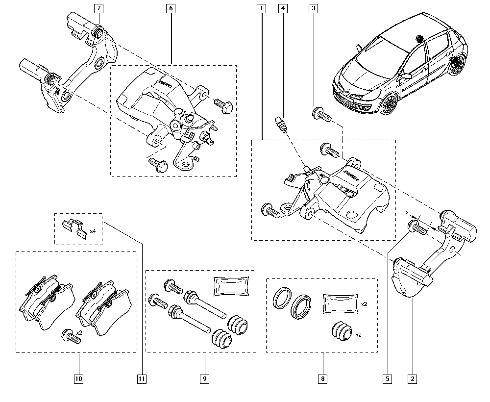 RENAULT 440600364R - Тормозные колодки, дисковые, комплект parts5.com