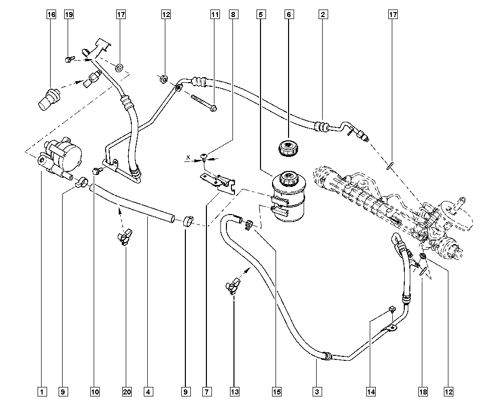 RENAULT 491105514R - Гидравлический насос, рулевое управление, ГУР parts5.com